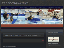 Tablet Screenshot of freedomkayaks.com